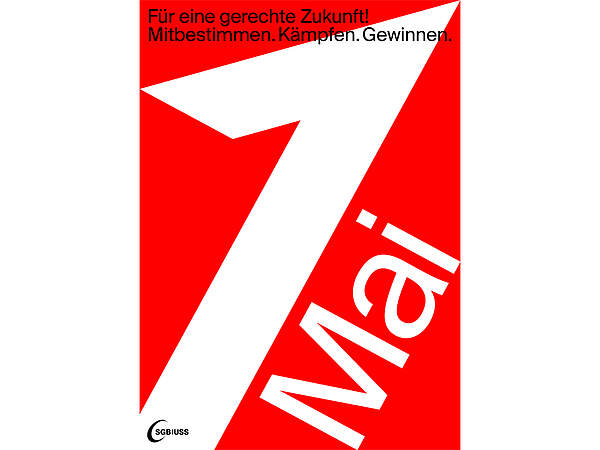 1. Mai-Plakat 2020: Für eine gerechte Zukunft! Mitbestimmen. Kämpfen. Gewinnen.